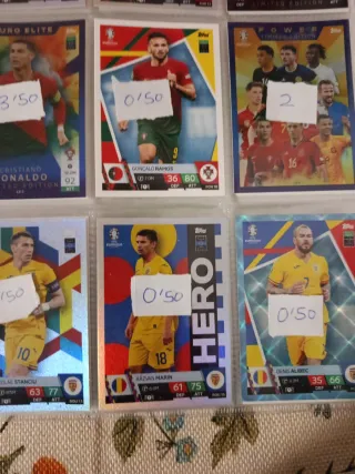 Cartas Fútbol Euro 2024 Originales