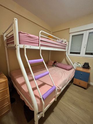 Cama litera matrimonio + individual