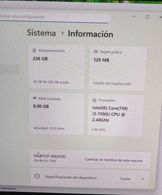 Gigabyte Brix i3 8GB RAM 275GB SSD