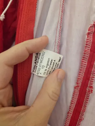 Traje de Flamenca Rojo