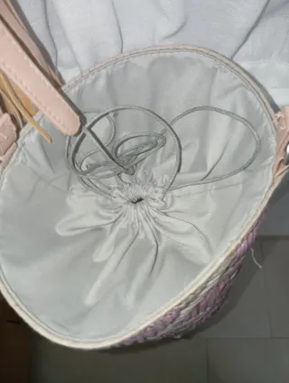 Bolso Bombonera Rosa y Gris