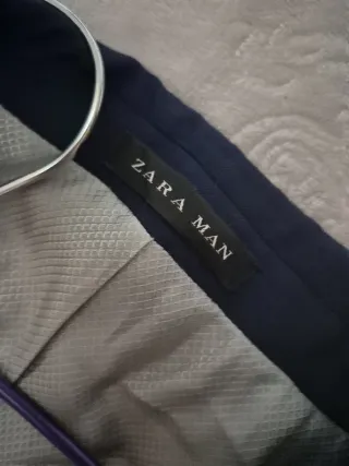 Chaqueta de traje azul Zara