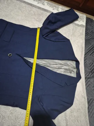 Chaqueta de traje azul Zara