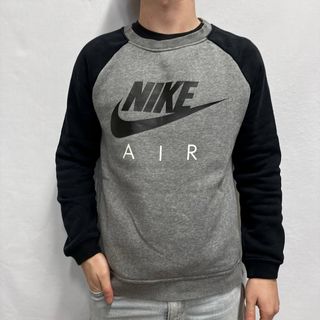 Felpa Nike Air Grigia e Nera