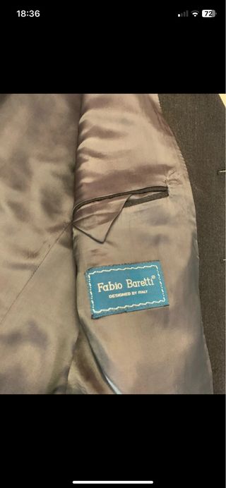 Traje de 3 piezas gris Talla 52