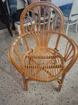 NUEVO Sillón de bambú y ratán