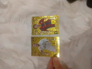 Cartas de fútbol Messi y cristiano