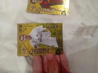 Cartas de fútbol Messi y cristiano