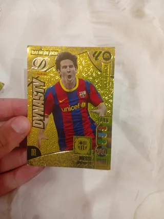 Cartas de fútbol Messi y cristiano