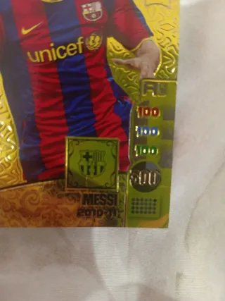 Cartas de fútbol Messi y cristiano