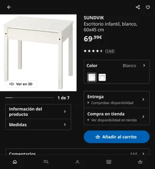 Pack Muebles: 3 Escritorios + 1 Mesa rosa