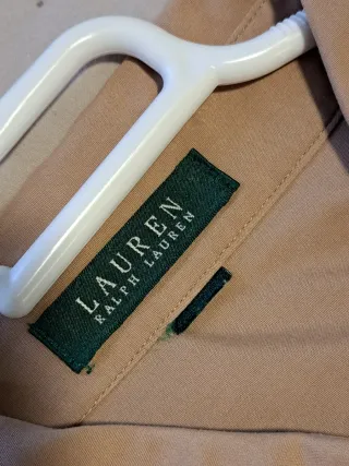 Blusa Camisera Lauren Ralph Lauren Beige