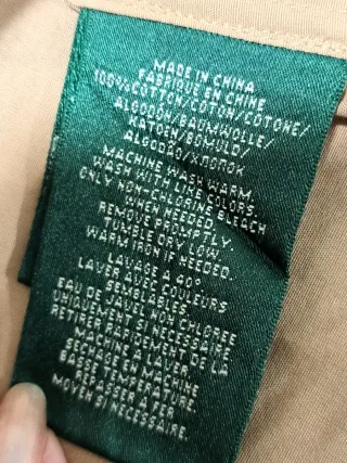 Blusa Camisera Lauren Ralph Lauren Beige