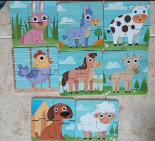 Juego de mesa Memory y Puzzle