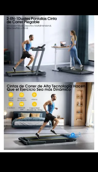 Cinta de correr plegable