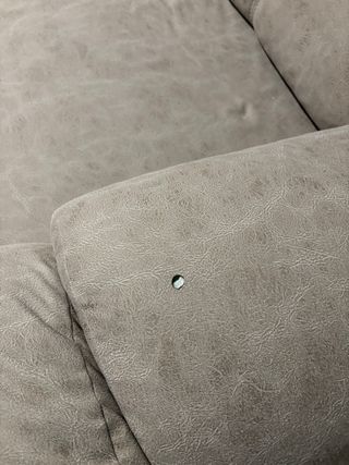 Sofá chaise longue gris 3 plazas