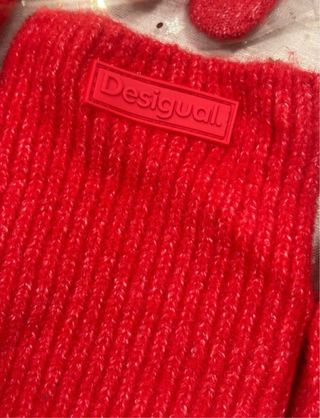 NUEVO Conjunto Desigual: Bufanda, Guantes Mitones