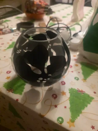 Lámpara de noche de cristal