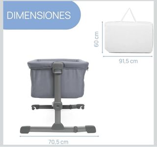 Cuna Colecho Chicco Next2Me Essential Gris