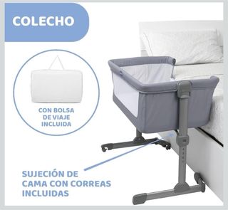 Cuna Colecho Chicco Next2Me Essential Gris