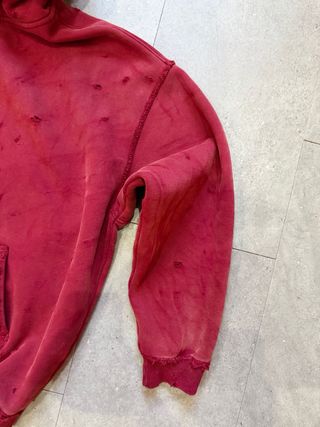 Chaqueta Vintage Desgastada Roja