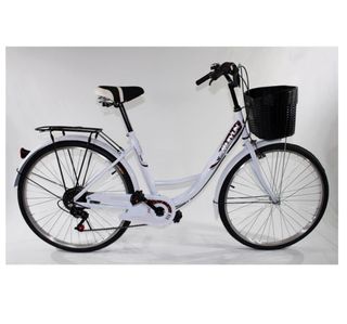 Bicicleta de paseo blanca