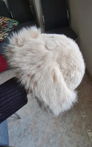 Cappello donna beige e bianco ULTIMO