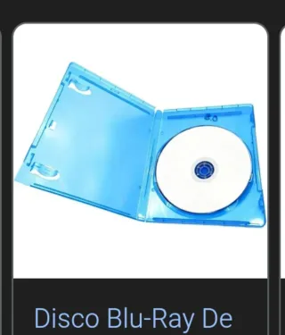 Disco Blu-Ray De Plástico Azul