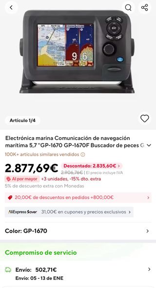 Plotter Furuno GPS sonda