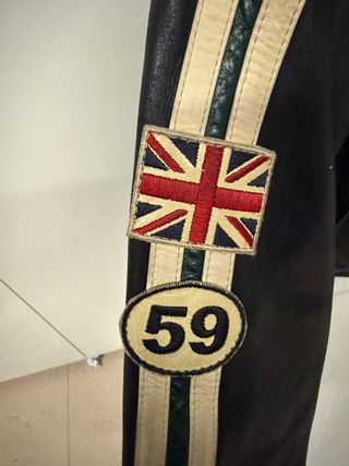 Chaqueta Hackett x Aston Martin Cuero