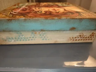 Caja decorada estilo vintage