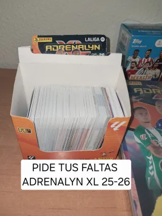 Pide tus faltas Adrenalyn XL 2025-26 baratas