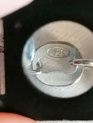 Collana argento 925 cuore verde e zirconi