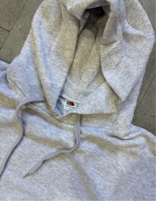 Sudadera Fruit of the Loom Gris Vintage