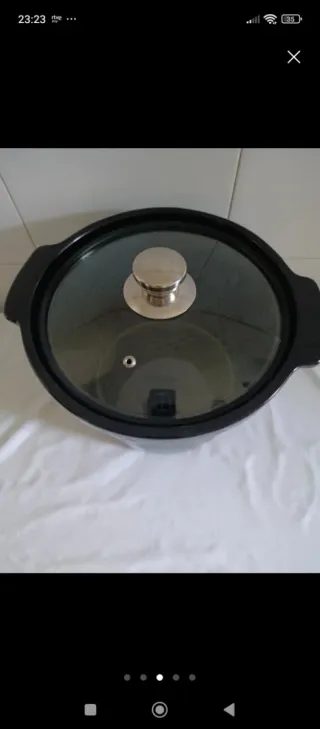 Cubeta Slow pop Olla cerámica GM Deluxe negra