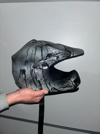 Casco Motocross Negro y Gris