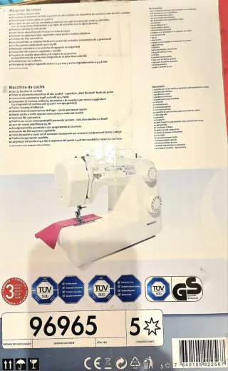 Máquina de coser SilverCrest.NUEVA. SIN USAR.