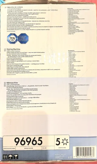 Máquina de coser SilverCrest.NUEVA. SIN USAR.