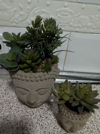Set 2 Macetas Buda Artificiales