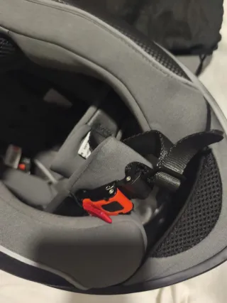 Casco de moto blanco talla M 57-58 1,450 Grs