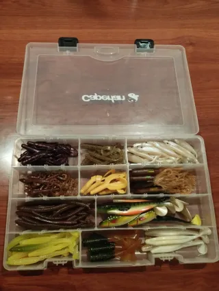 Lote señuelos pesca de goma