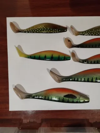 Lote señuelos pesca de goma