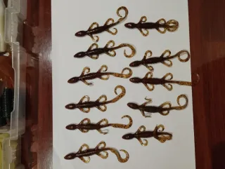 Lote señuelos pesca de goma