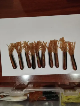 Lote señuelos pesca de goma