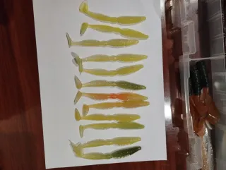 Lote señuelos pesca de goma