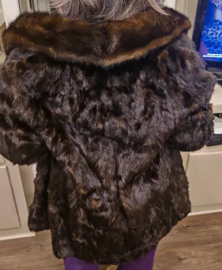 Abrigo tipo vison mejor ver