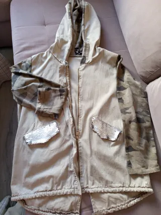 Chaqueta Zara Camuflaje Lentejuelas
