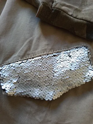 Chaqueta Zara Camuflaje Lentejuelas