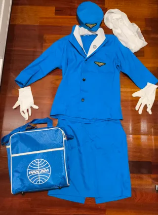 Disfraz Azafata Pan Am Talla Única