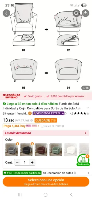 Funda Elástica para Sillón